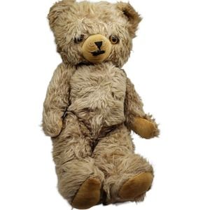 Vintage Knickerbocker Animals of Distinction Teddy Bear Starburst Eyes Beige